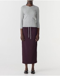 Bassike - Stretch Twill Pull On Skirt