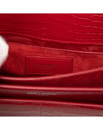Pre-Loved by Azura Reborn - Pre-Loved Medium Croc Embossed Monogram Sunset Bag