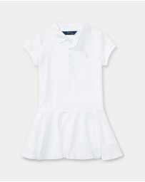 Polo Ralph Lauren - Stretch Mesh Polo Dress - ICONIC EXCLUISVE - Kids