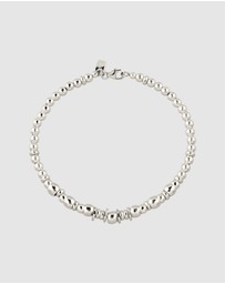 Kuzzoi - ICONIC EXCLUSIVE - Bracelet Male Modern Beads 925 Sterling Silver