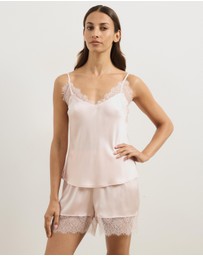 Atmos&Here - Pearl Cami & Shorts Lace Trim Sleep Set