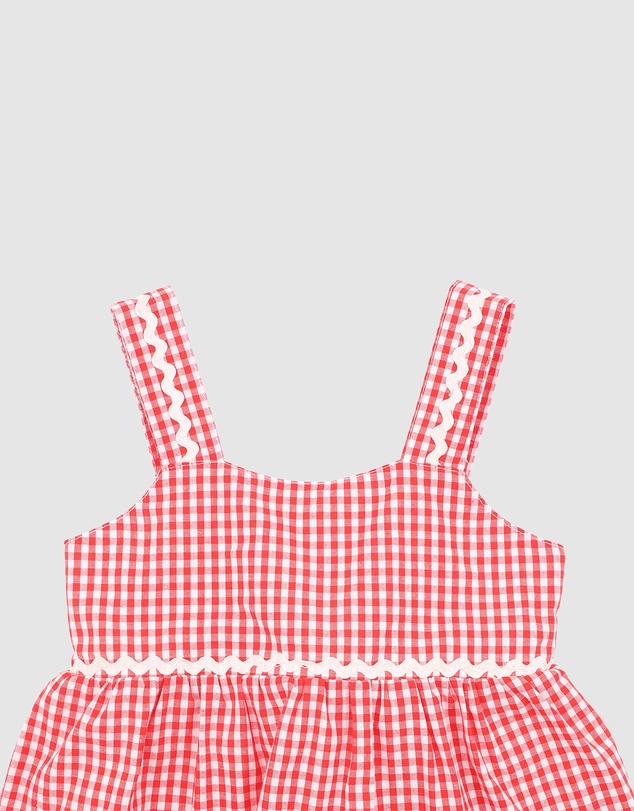 Bebe by Minihaha - Festive Gingham Dress - Kids
