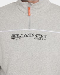 Billabong - Mens Spec 73 1/4 Zip Mock Neck Fleece Top