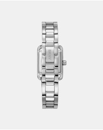 DKNY - Mini Silver 21x27mm Womens Watch + Silver Bracelet