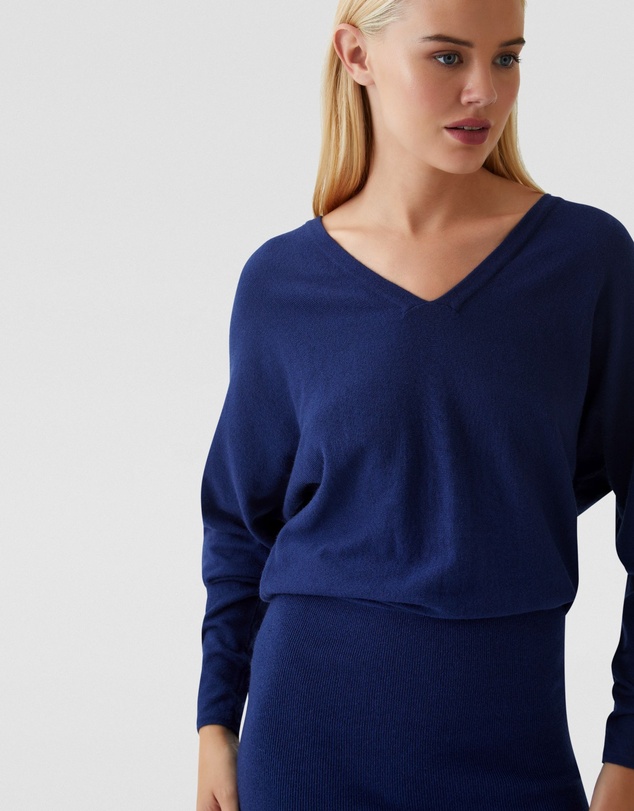 Oxford - Francesca V-Neck Knitted Dress