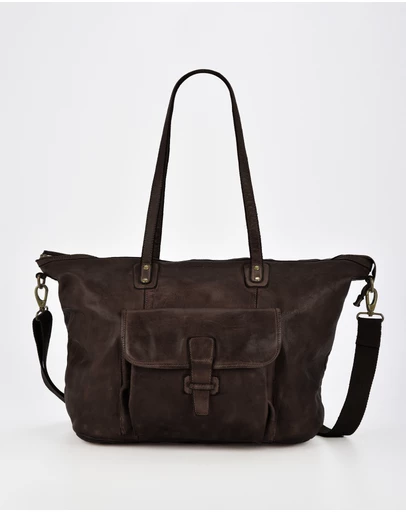 Cobb & Co - Rochester Washed Leather Weekender Bag
