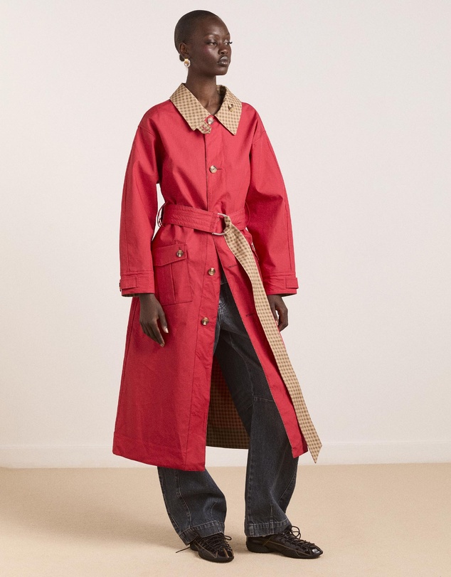 Damson Madder - Anja Reversible Honey Trench