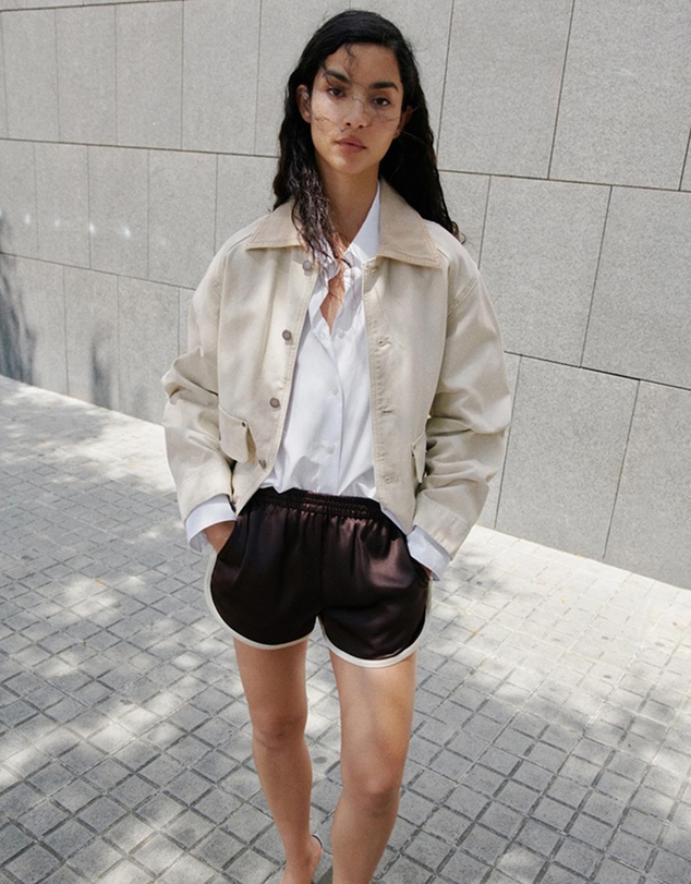M.N.G - Denim Parka With Contrasting Collar