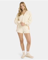 Billabong - Womens Classic Feels Half Zip Fleece Top