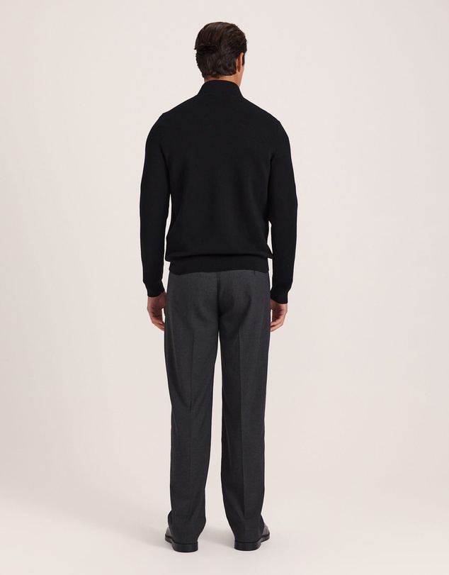 SABA - Franklin Quarter Zip Wool Knit Polo