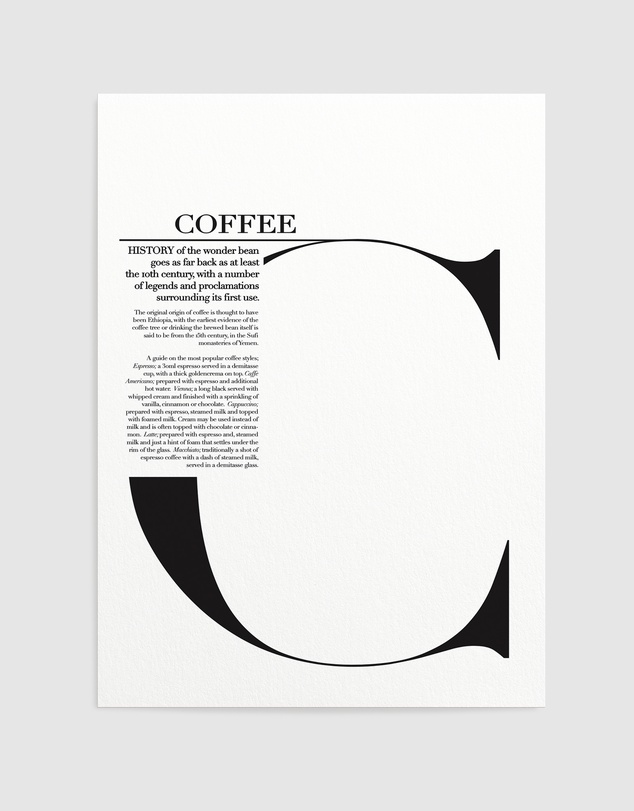Olive et Oriel - Coffee Art Print