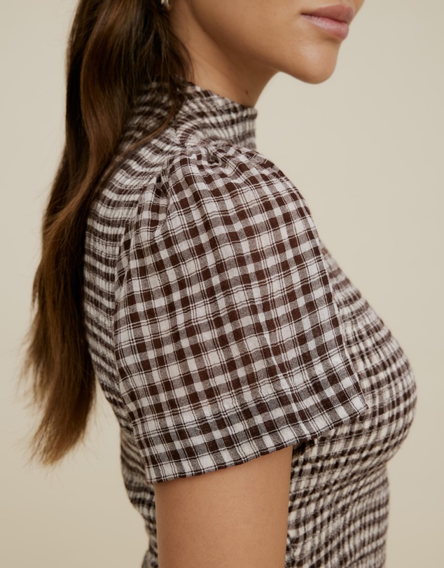 The Fated - Montant Check Maxi Dress