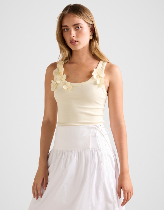 Forever New - Pia Applique Scoop Neck Tank Top