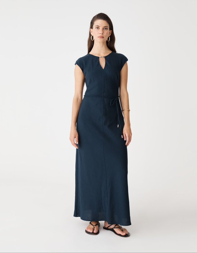 Forcast - Phoebe Linen Blend Maxi Dress