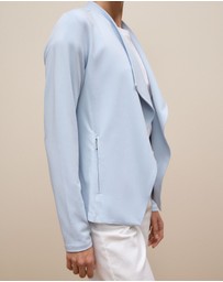 Trenery - Bamboo Viscose Blend Jacket in Soft Blue