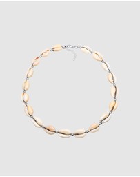 Elli Jewelry - Necklace Summer Beach Trend with Kauri Shells Beach in 925 Sterling Silver