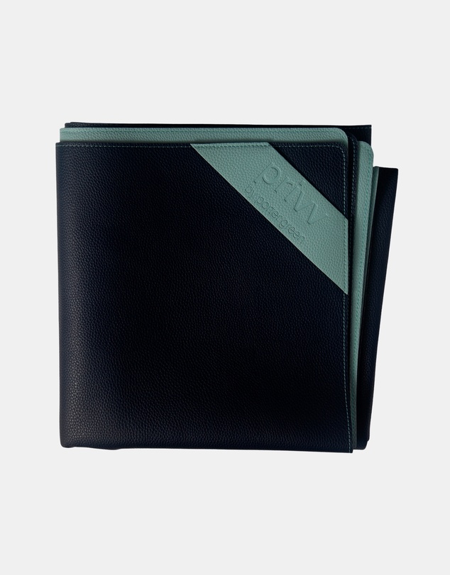 porter green - privv | vegan leather waterproof picnic rug