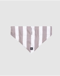 Mog & Bone - Dog Bandana - Latte Hamptons Stripe Print