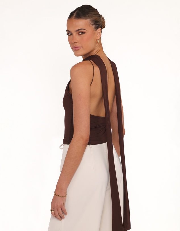 Petal & Pup - Aries Knit Halter Top - Brown