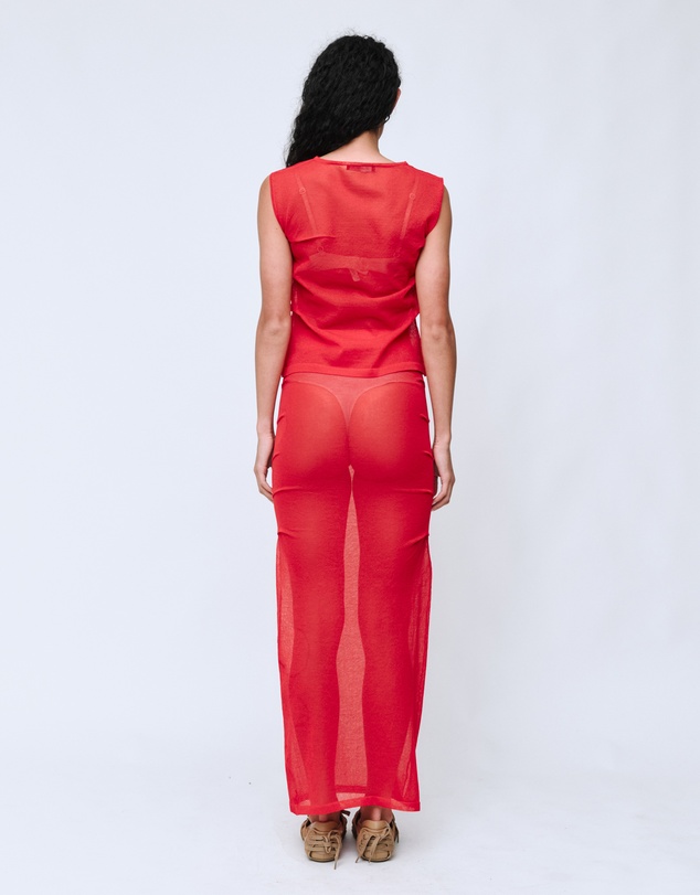 Wynn Hamlyn - Emma Sheer Knit Maxi Skirt