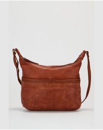 Evity - Isla Leather Braided Crossbody Bag