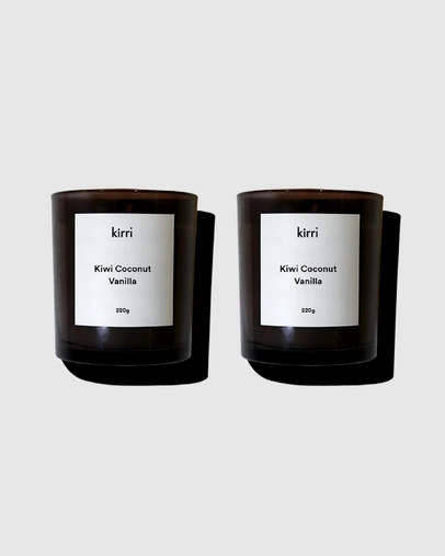Kirri by Scent Australia Home - Kiwi Coconut Vanilla Candle (200g) Duo