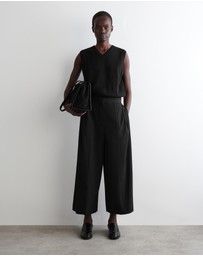 COS - Pleated Merino Wool Blend Culottes