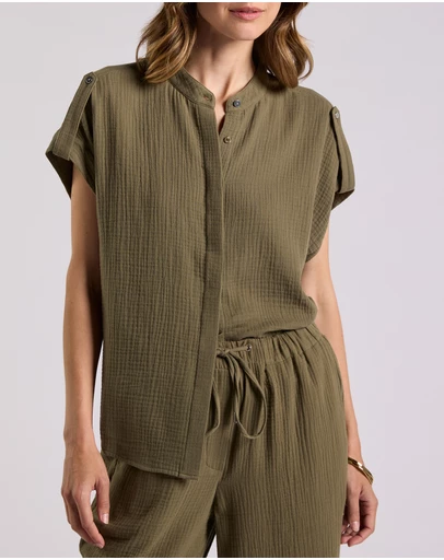 David Lawrence - Maurine Cotton Crinkle Shirt