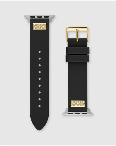 GUESS - Guess Apple Band - Frontier Black & Gold Silicone Stones 38/40/41mm