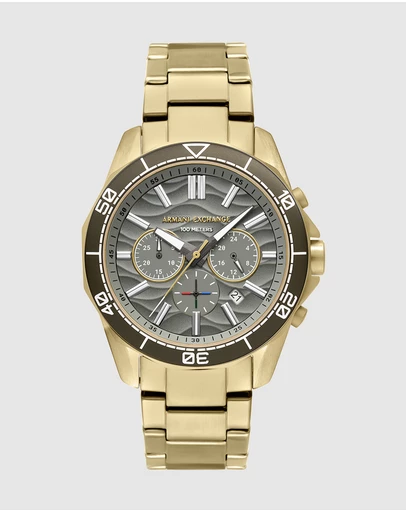 Armani Exchange - Gold Chronograph Watch