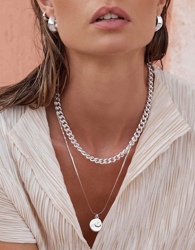 Medley Jewellery - Full Moon Pendant in Silver