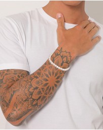 Kuzzoi - ICONIC EXCLUSIVE - Bracelet Trend Elegant with Shell Core Pearls in 925 Sterling Silver
