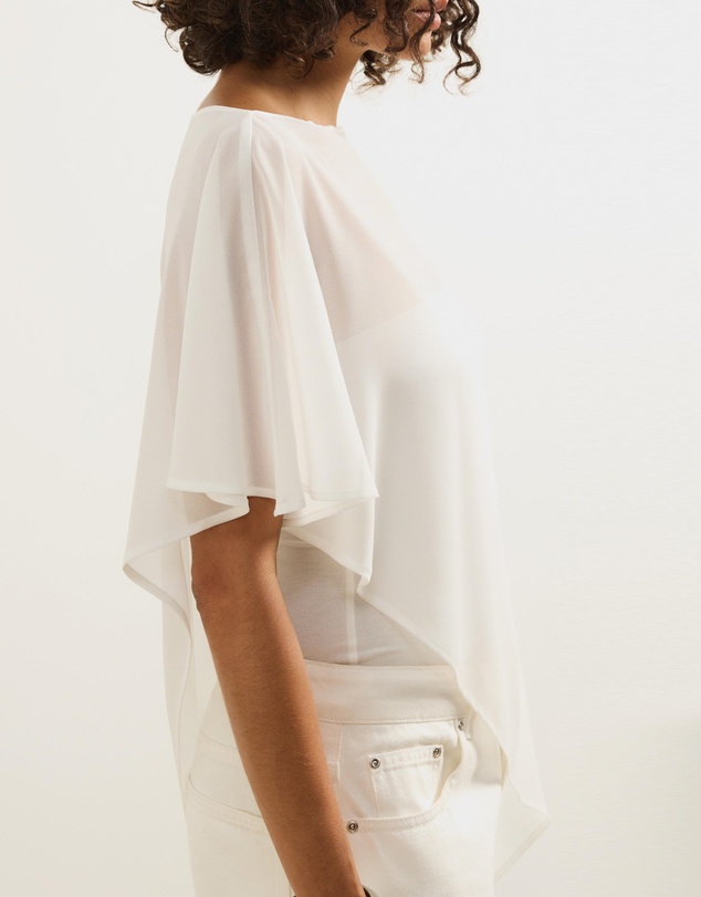 Atmos&Here - Molly Sheer Chiffon Poncho With Cami Top