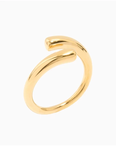 Lovisa - Waterproof Gold Plated Stainless Steel Swirl Wrap Ring