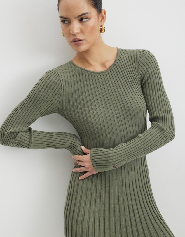 AERE - Organic Cotton Knit Mini Dress