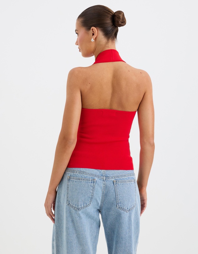 Calli - Jamie Sculpt Knit Halter Top