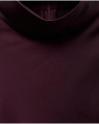M.N.G - High Collar Satin Blouse
