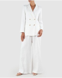 Amelius - Azure Linen Blazer
