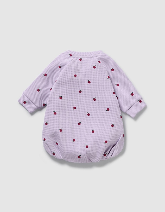 Wilson & Frenchy - Berry Plums Organic Waffle Bodysuit - Babies