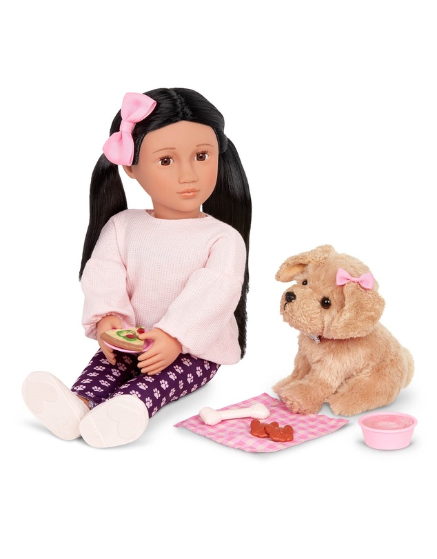 Our Generation - Our Generation Doll with Pet Dog, Jin & Charm