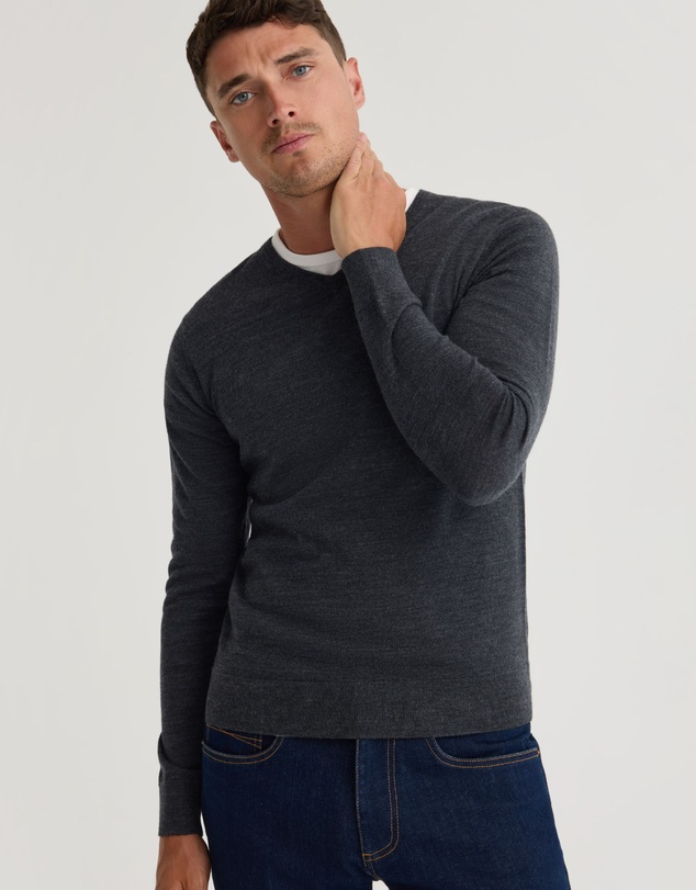 Oxford - Basic V-Neck Pure Wool Pullover