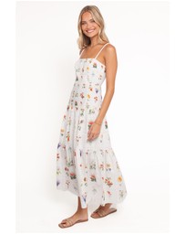 Petal & Pup - Brooks Maxi Dress - White Floral