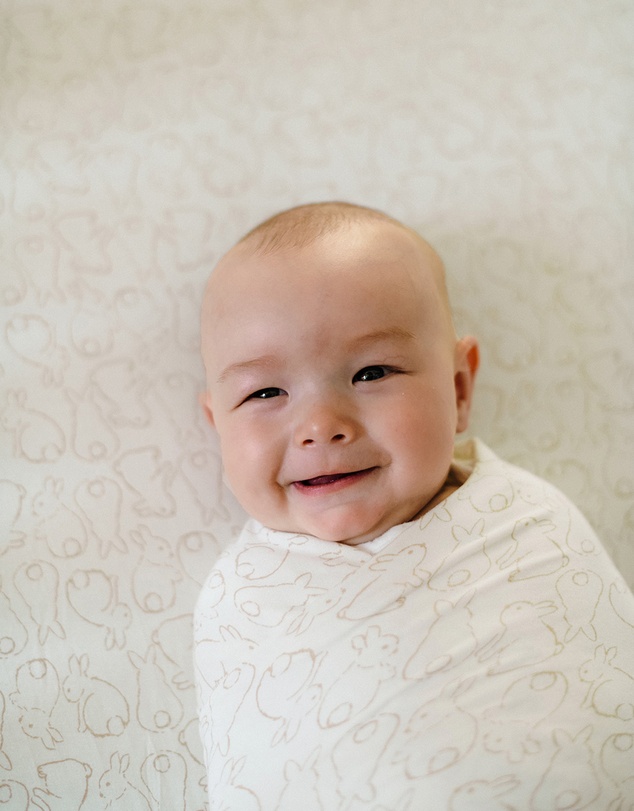 Kynd Baby - Large Stretchy Swaddle in Rabbit