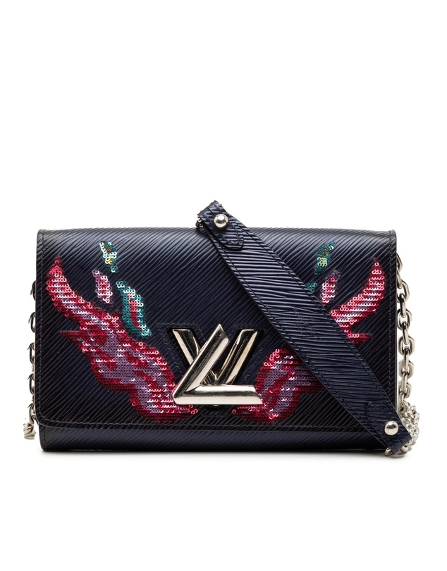 Pre-Loved by Azura Reborn - Pre-Loved Epi Sequin Flames Twist Chain Wallet