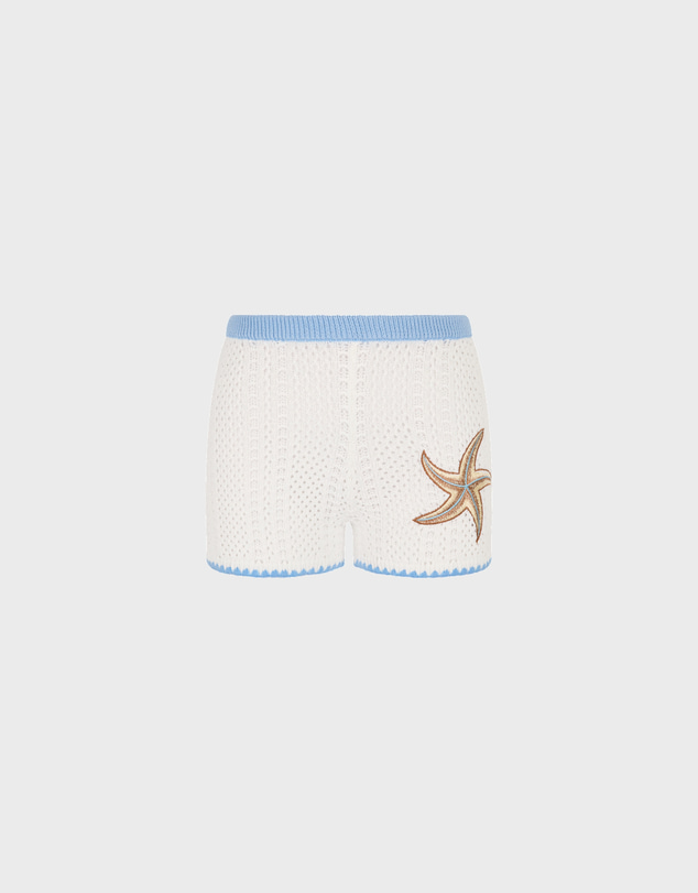 Kulani Kinis - Embroidered Knit Shorts
