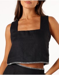 Petal & Pup - Odette Top - Black