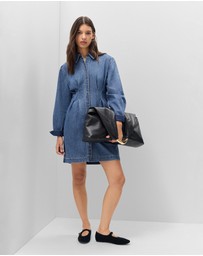UNISON - Denim Pintuck Dress