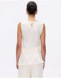 Revibe - Repaired Minima Esenciales Edith Cupro Longline Top - AU 12