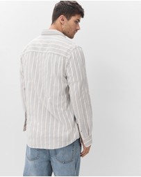 UNISON - Stripe Jacquard Regular Fit Shirt