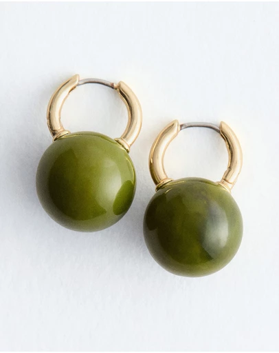 & Other Stories - Sphere Bead Hoop Earrings